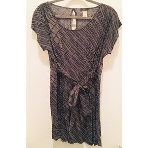 Black Dress w/Small Black and White Dots - Small